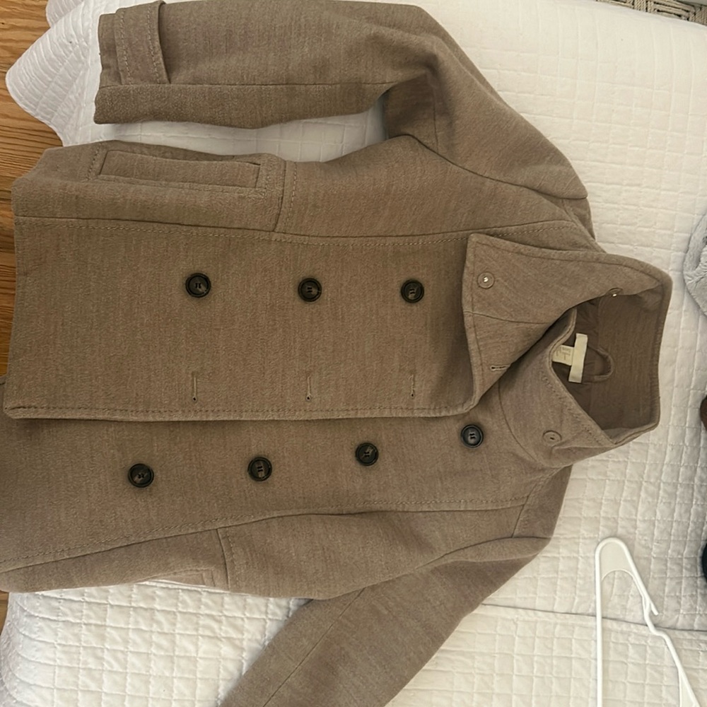 Tan H&M Pea coat MEDIUM